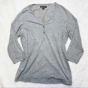 Tommy Bahama Silver Thread Sz L ¾ Sleeve Shirt